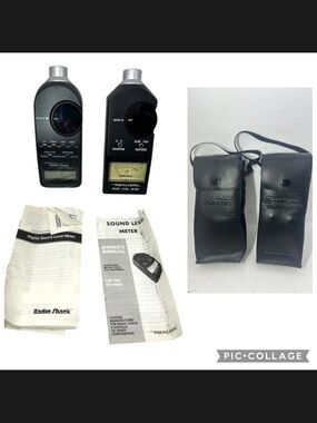 Radio Shack Sound Level Meters Digital Analog Realistic 33 2050 33 2055